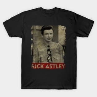 TEXTURE ART-Rick Astley - RETRO STYLE 2 T-Shirt